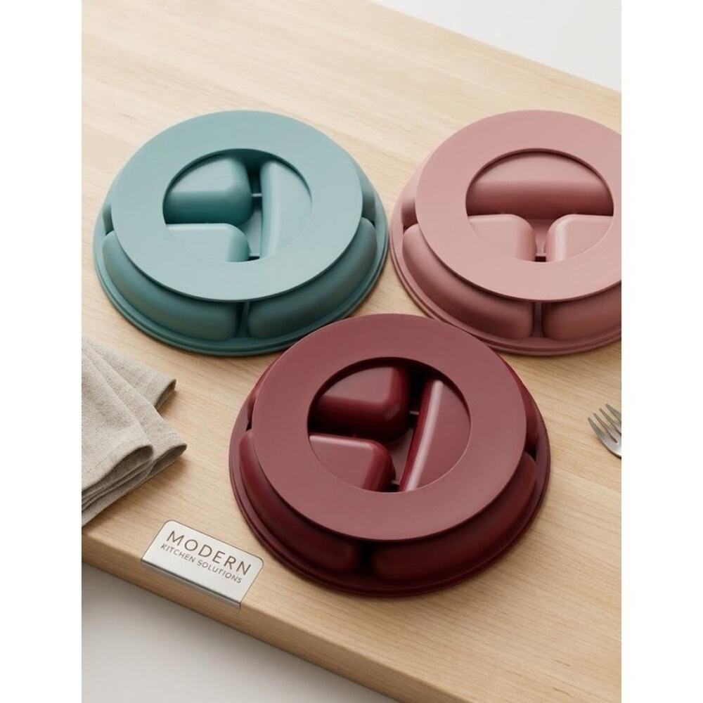 Baby Feeding Set, 5 Pack Silicone Divided Suction Plates for Baby - Picture 2 of 4